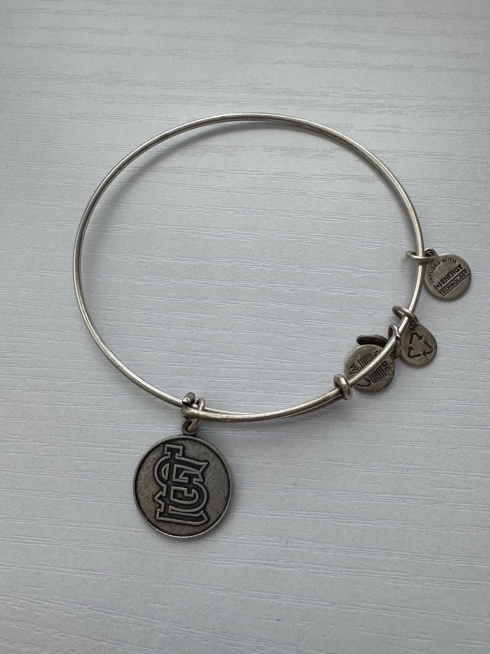 Alex and Ani -  Silver St. Louis Cardinals Charm Bangle Bracelet